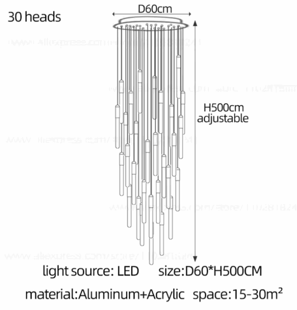 Lucian bar chandelier
